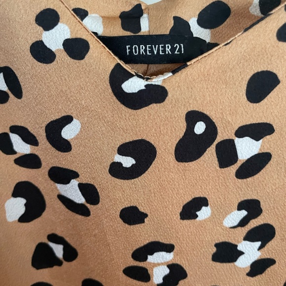 Cheetah Maxi Silk Forever21 Dress - Picture 2 of 5